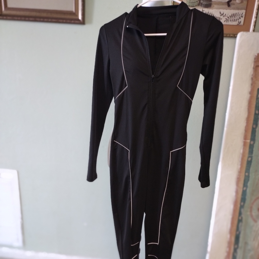 Dare Me Long Sleeve Black Jumpsuit Size M - Picture 2 of 4